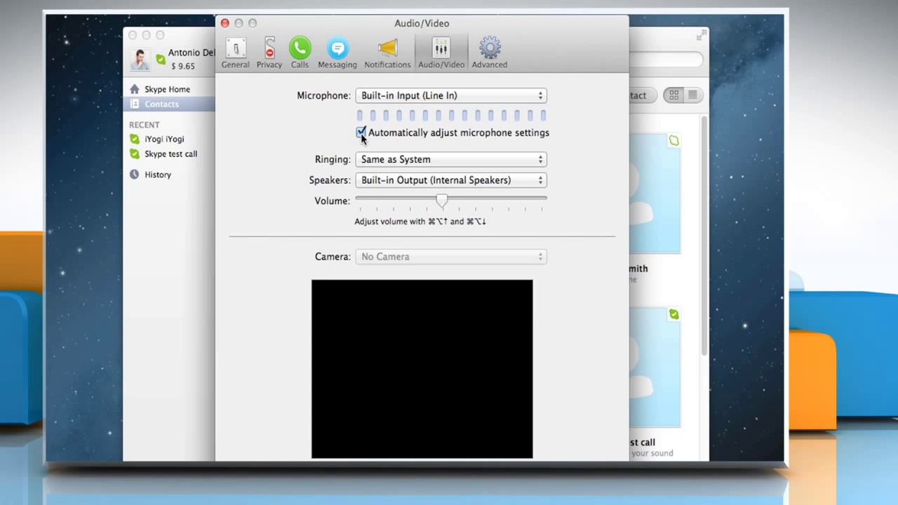 turn up mic volume on skype for mac